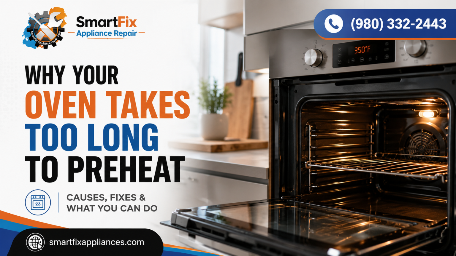 Oven taking too long to preheat — SmartFix Appliance Repair